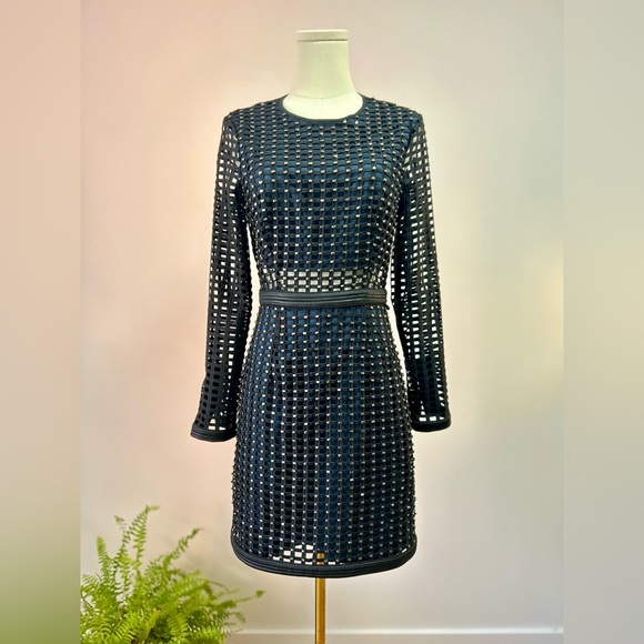 Topshop black & navy dress - Picture 2 of 16